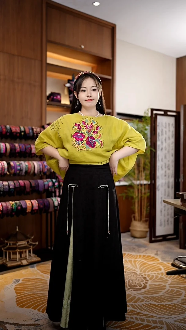 刺绣黔东南苗族刺绣裙子A9361