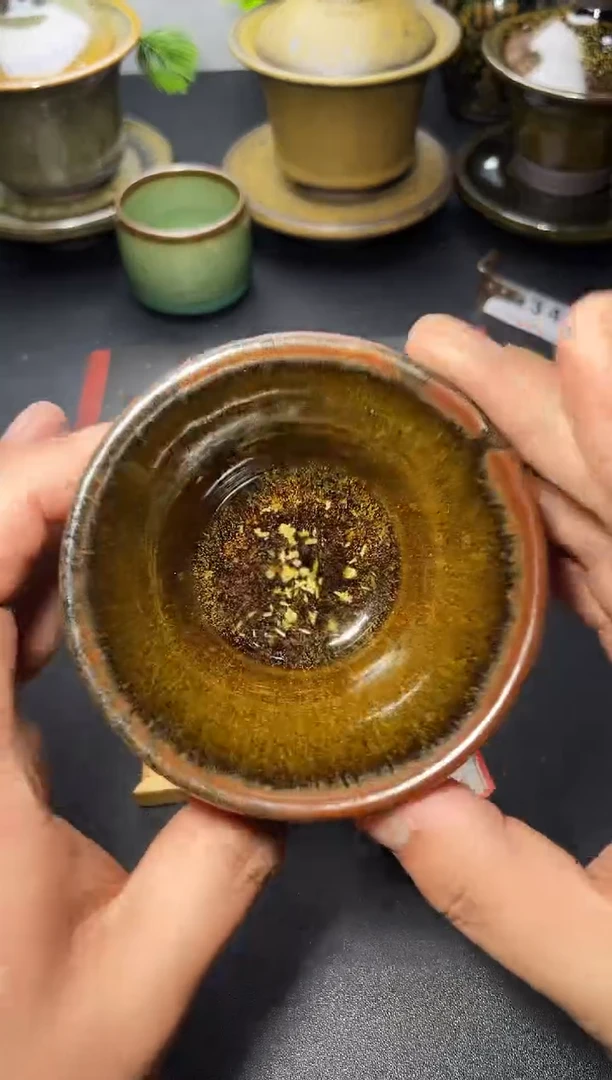茶盏126（微瑕）叶紫建盏