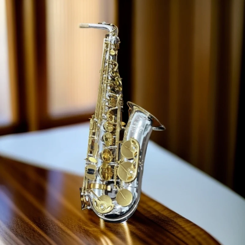 德瑞特中音镀银萨克斯