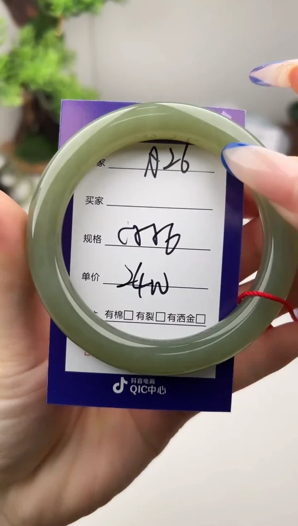 未镶嵌手镯和田玉微色差A26