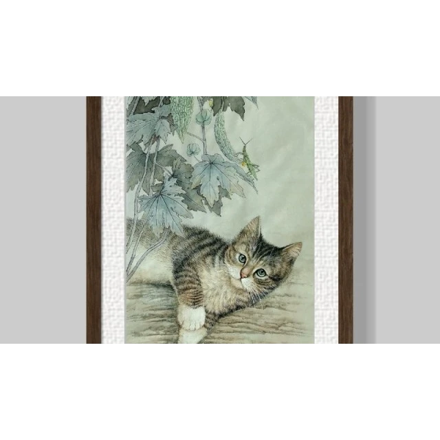 《蔬菜四条屏—苦瓜》全套共23讲  陈松岩原创工笔课