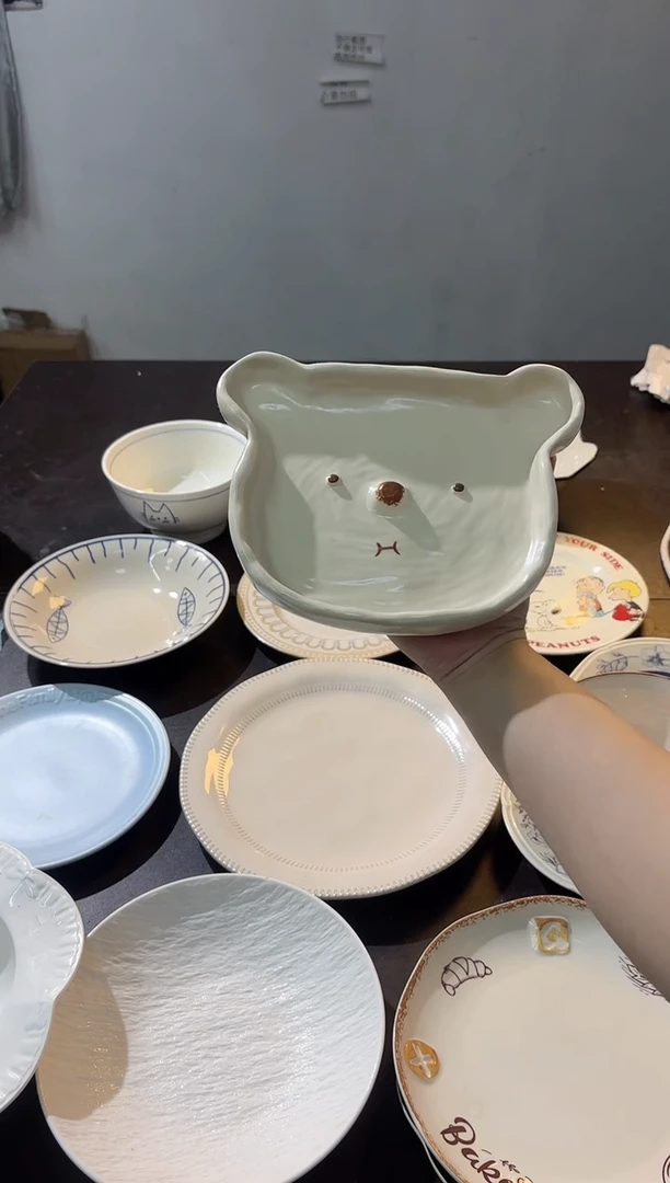陶直播正品小熊盘*1