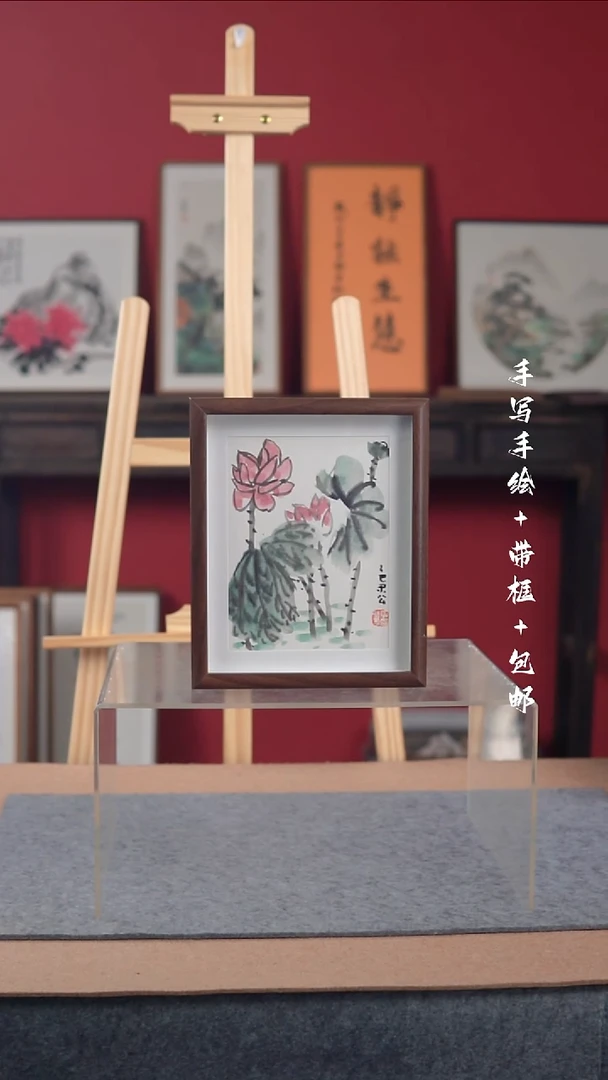 国画手写手绘-10寸摆台-花鸟作品