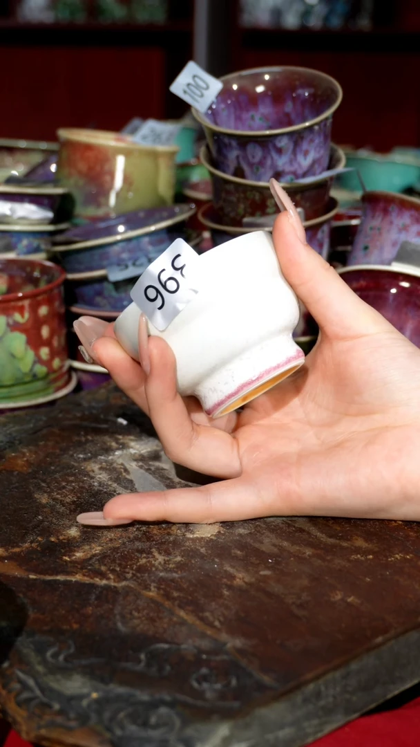 摆件精品窑变钧瓷茶器