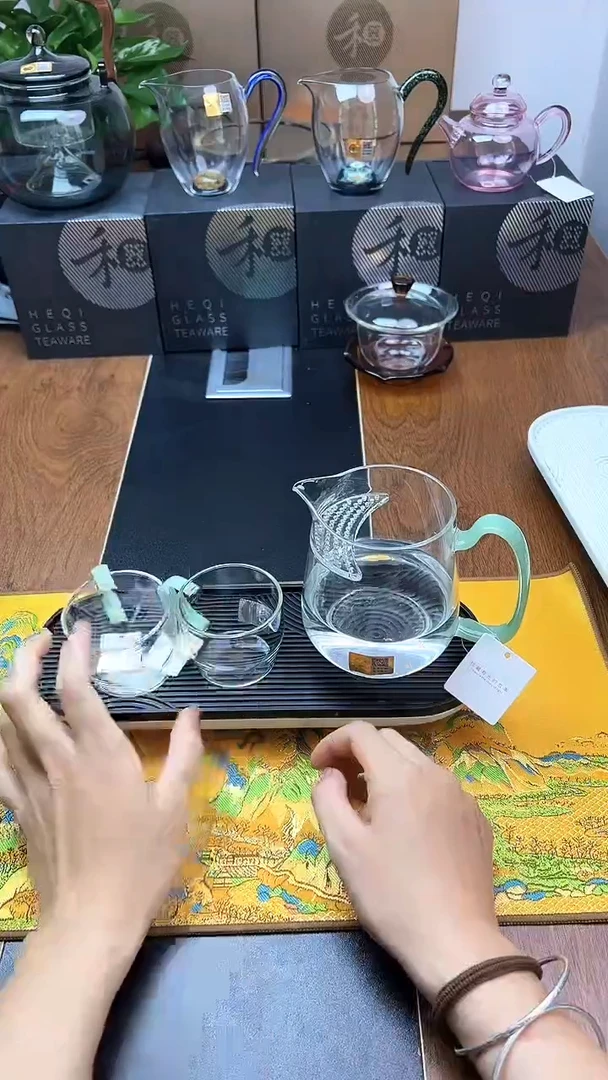 丰然浅玉+清尚浅玉2只+小茶盘黑
