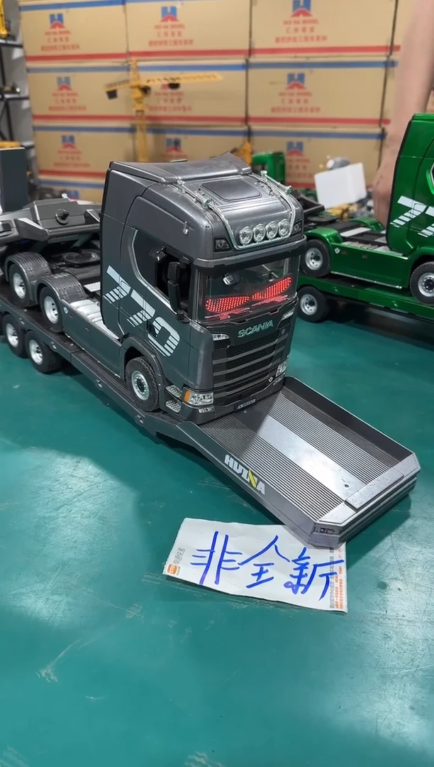 abs福利有瑕斯堪尼亚770拖头+拖挂灰色套装+恶魔之眼{包装破损