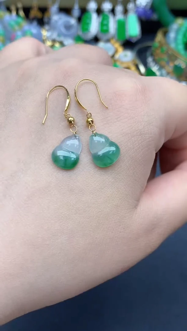 翡翠18K金镶嵌颈饰45-春日珠宝