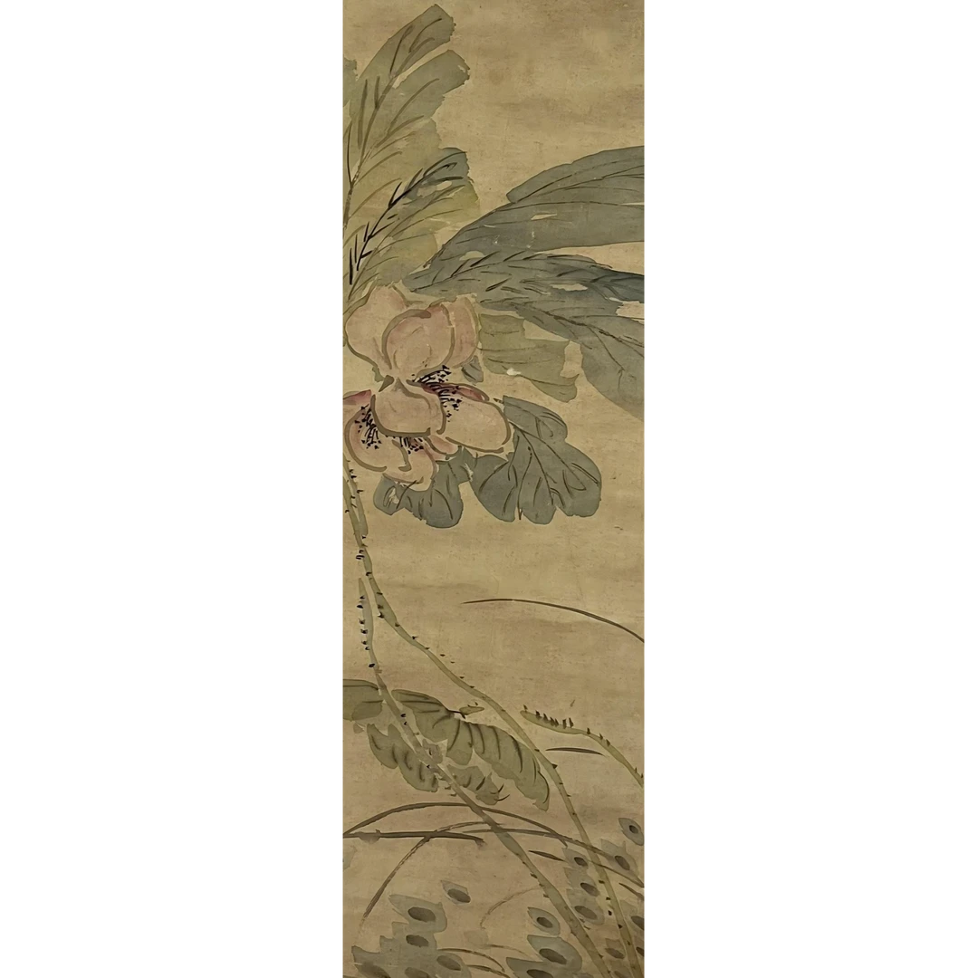 【辽拍美术】花卉  V240304-2-09  0.9平尺   绢本镜片   yy27w