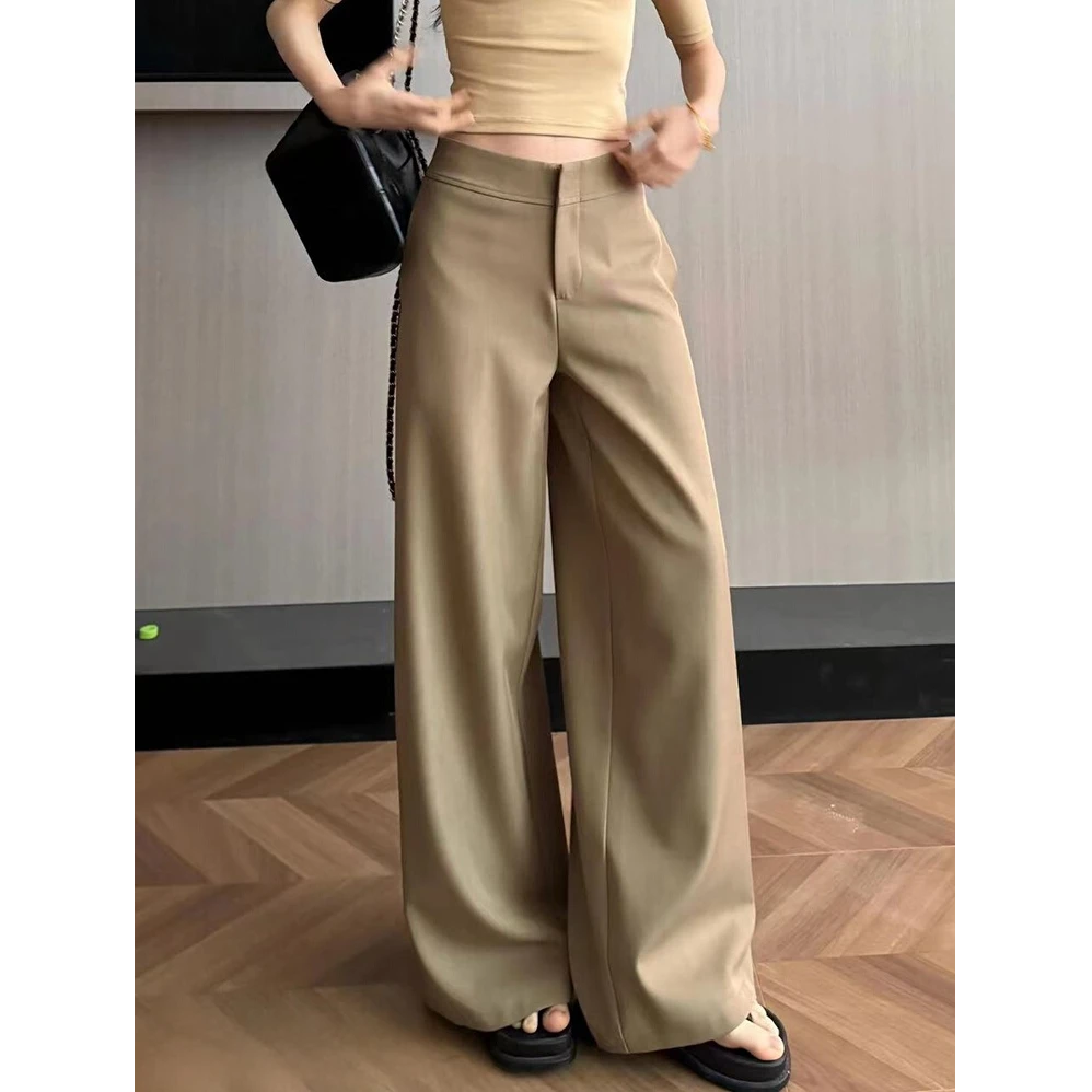 高级感宽松显瘦垂感西装阔腿裤女夏季新款气质百搭低腰休闲长裤