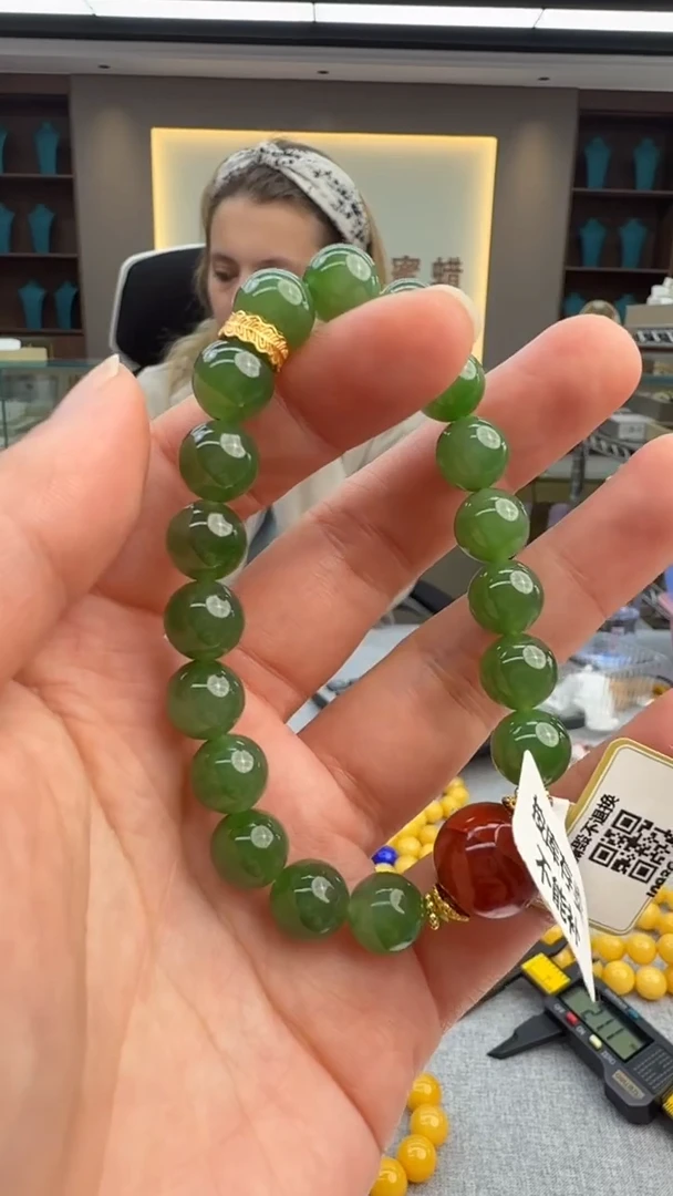 未镶嵌手链和田玉455秒拍号 假一罚三