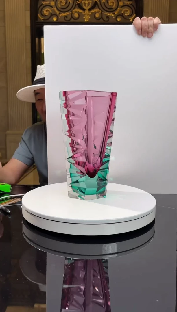 【闪购商品】摆件AJ031501金红冰岛火山花器