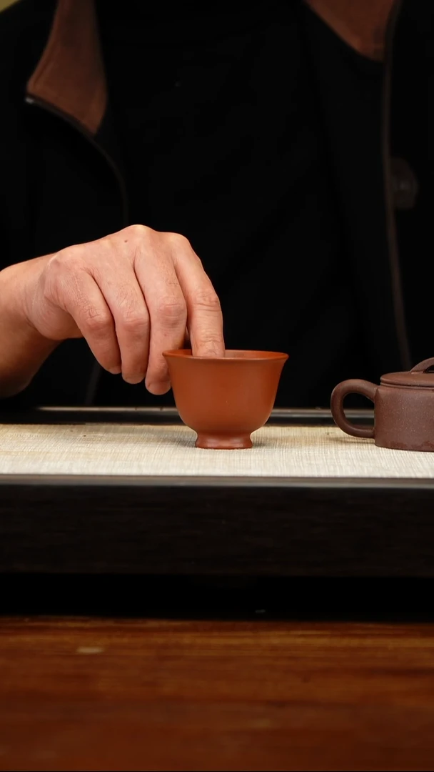 茶壶紫砂麓****耕朱泥高足杯
