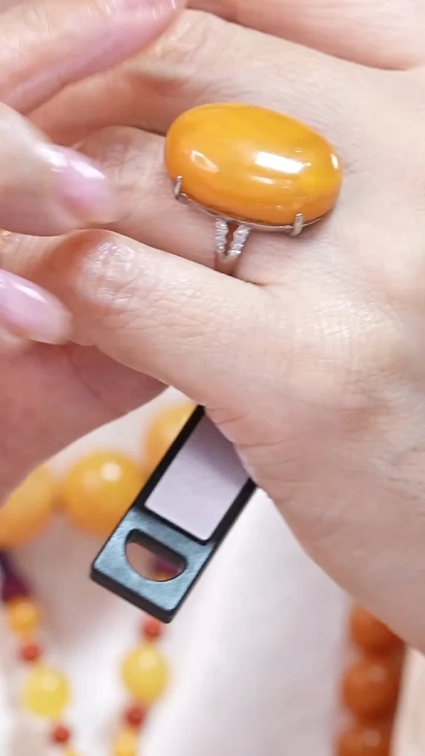 蜜蜡颈饰银S925镶嵌9777天然蜜蜡珠宝奇石云端妖孽全部保真