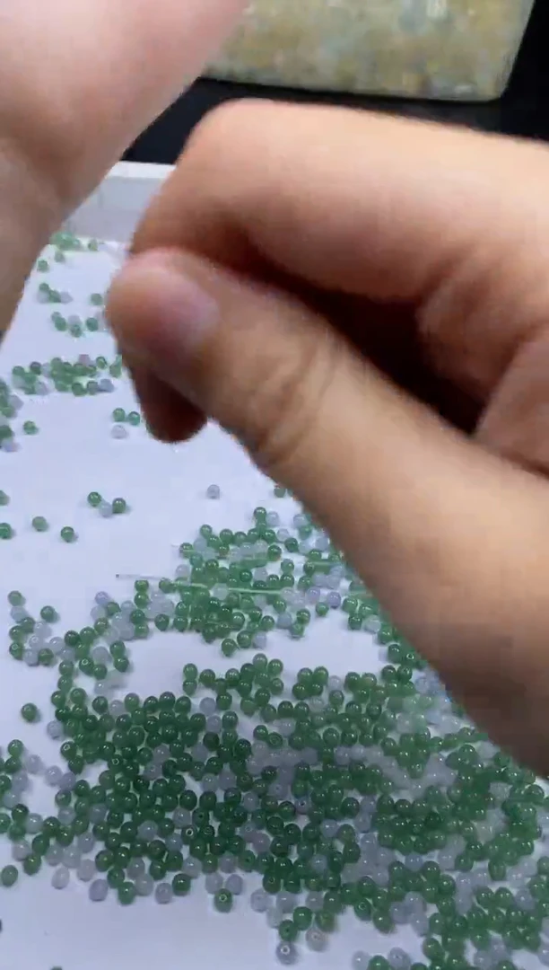 颈饰未镶嵌翡翠紫***?贞城散珠批发DIY编制