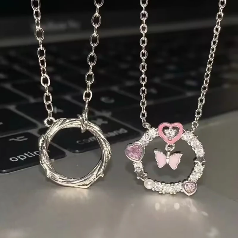 合金吊坠 荆棘之环情侣项链小众吊坠女友闺蜜