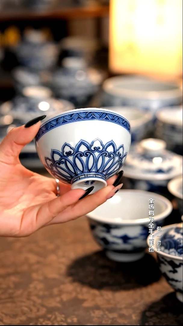 景德镇全手工手绘柴窑茶器福利