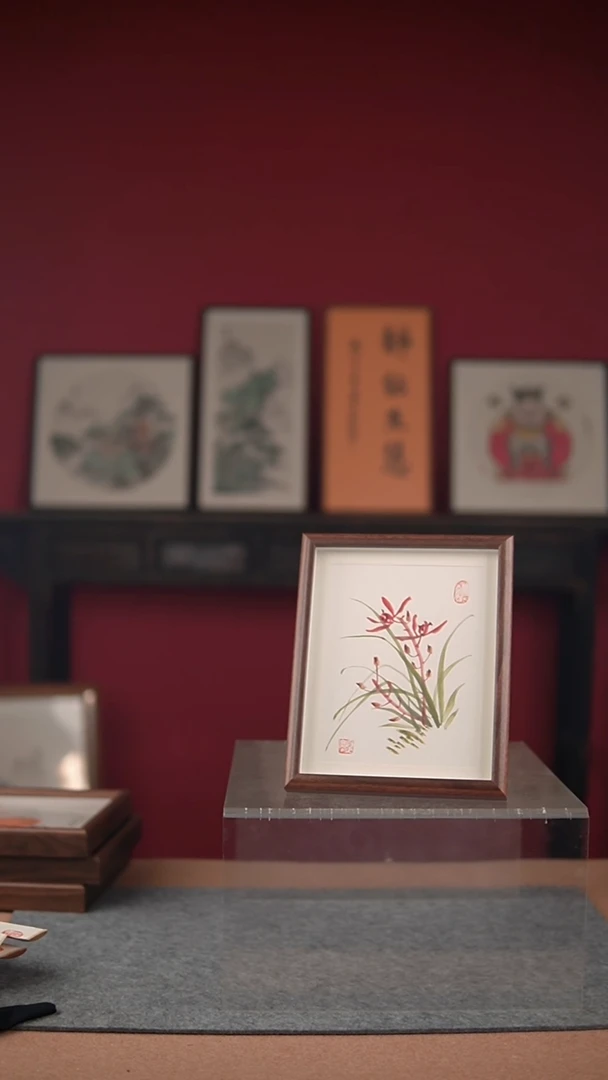 国画手绘-10寸摆台-花鸟