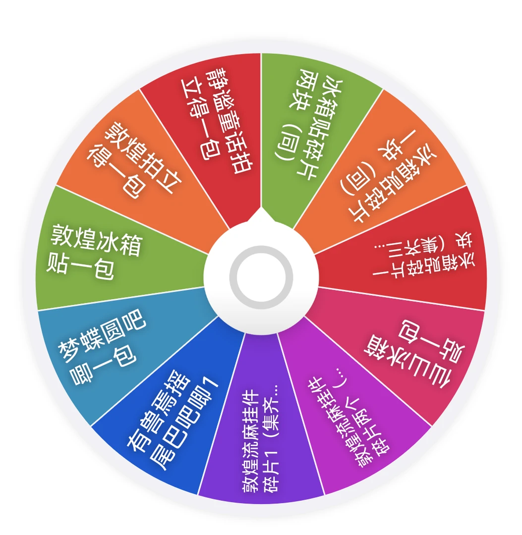 北北来了【代拆】非人哉浮浮大转盘收藏卡色纸创意