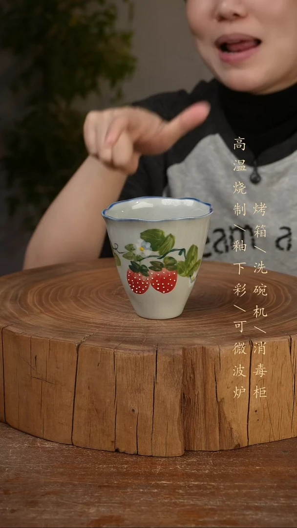碗瓷景德镇手工手绘高温瓷釉下彩