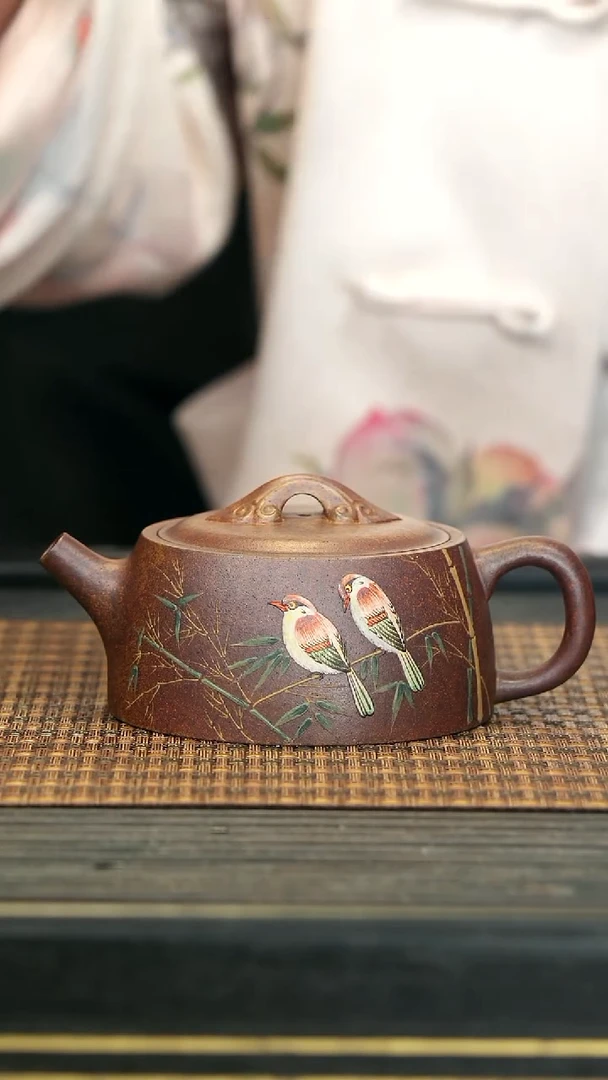 【闪购商品】紫砂茶壶CFY22如意井栏 火云砂