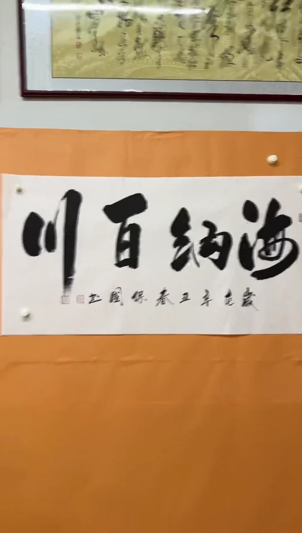 书法海纳百川作品