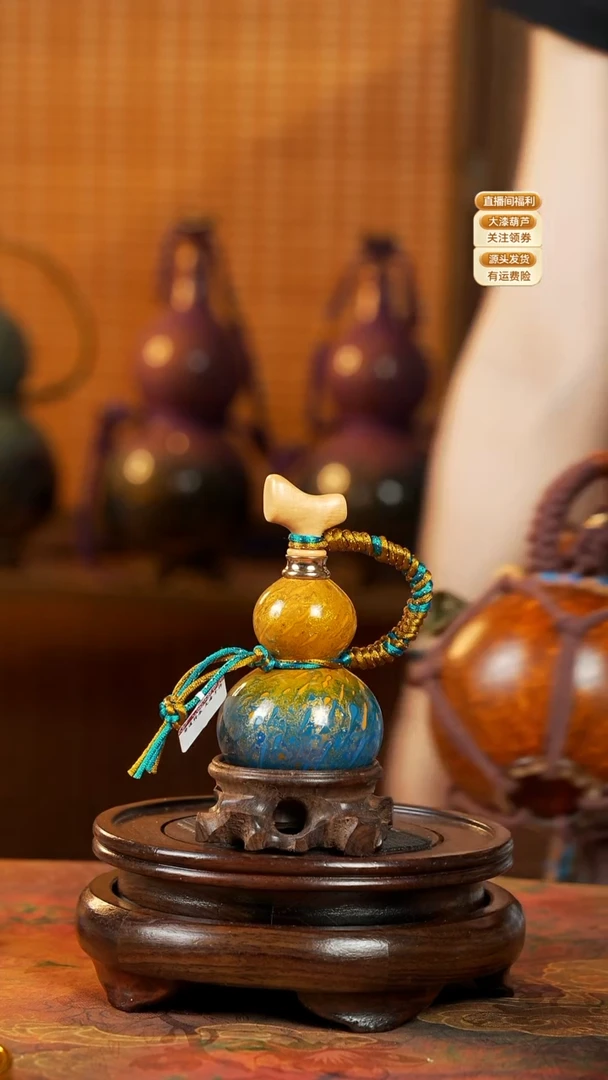 WW096漆艺精致小手捻(开口）