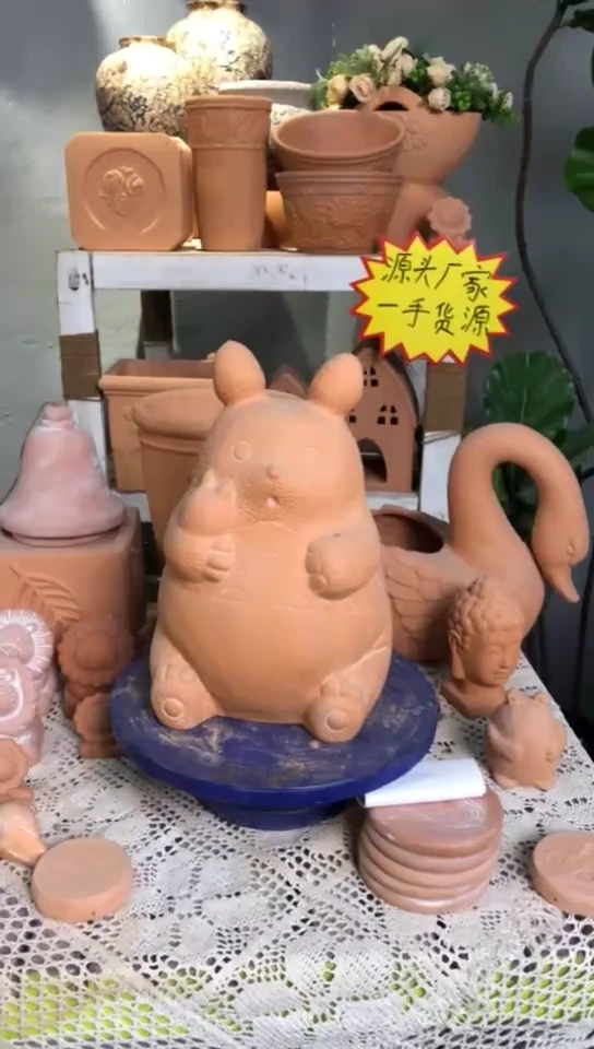红陶摆件 红陶色 1个装 龙妈
