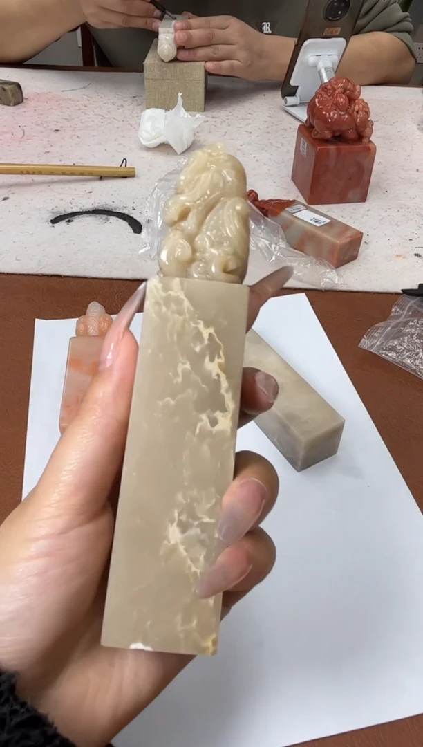 【闪购商品】巴林石印石曾X7字篆刻定制0146483多边款