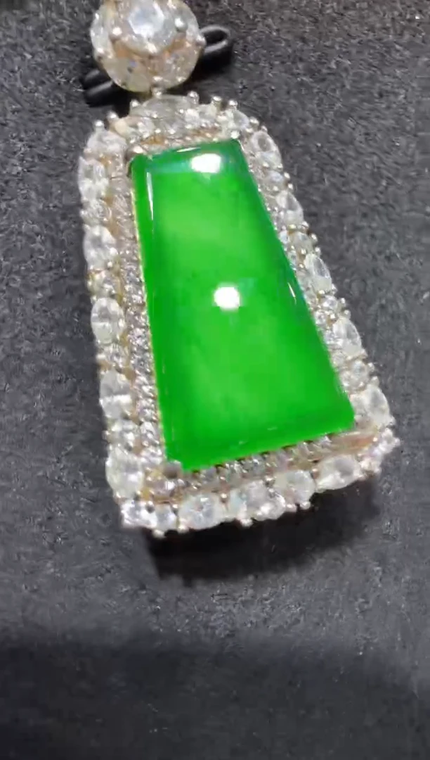 吊坠(不含链)银S925镶嵌翡翠多样性团购发一件