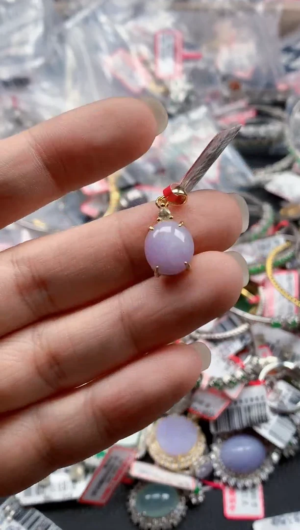 银S925镶嵌戒指翡翠天然A货缅甸翡翠