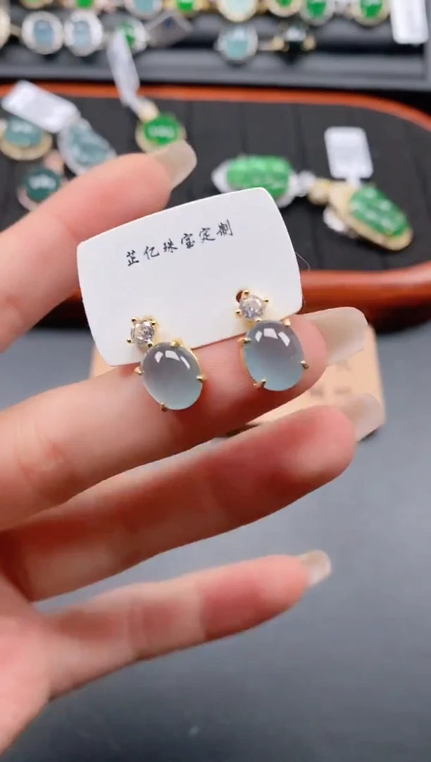 银S925镶嵌戒指翡翠111