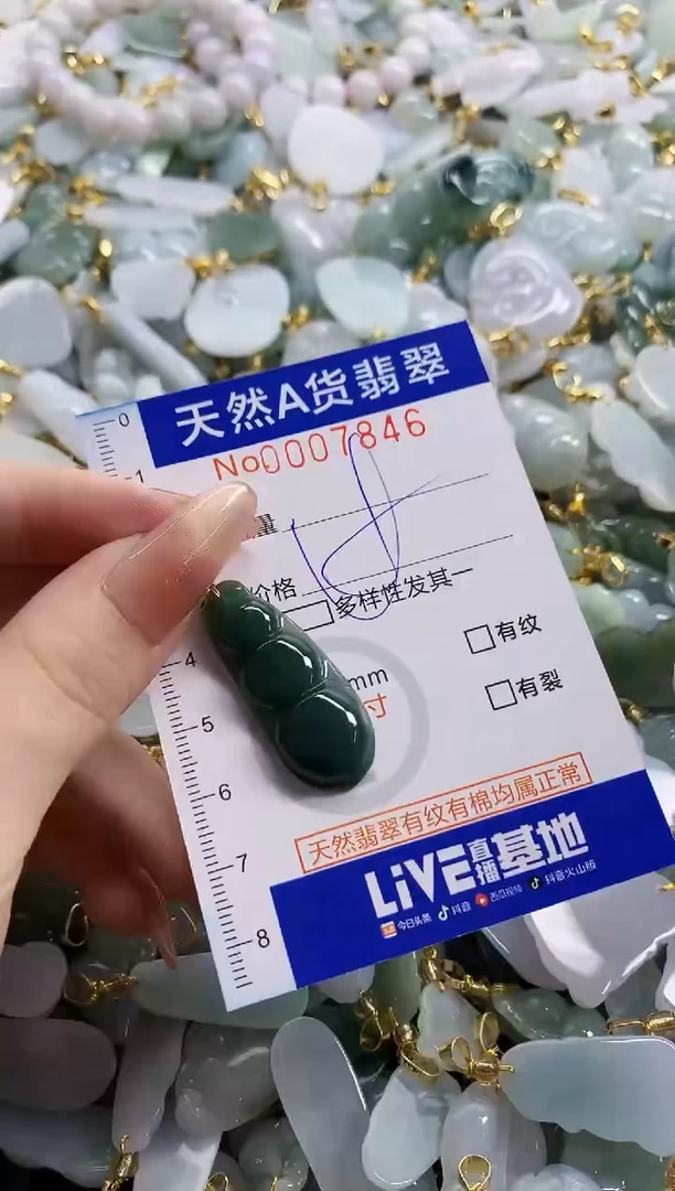 颈饰未镶嵌翡翠天然A货翡翠