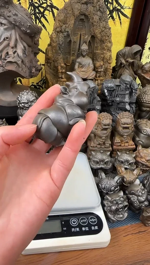 铁精致创意摆件小犀牛