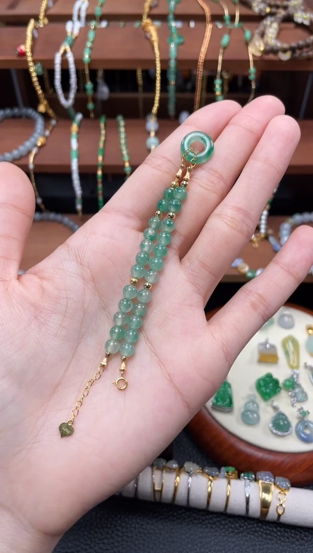 【闪购商品】石英质玉套链未镶嵌一个  JK135