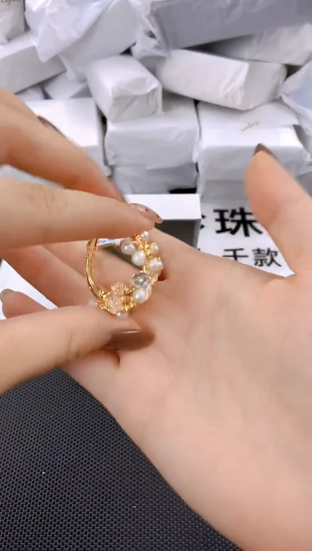 未镶嵌耳饰淡水珍珠ed1028