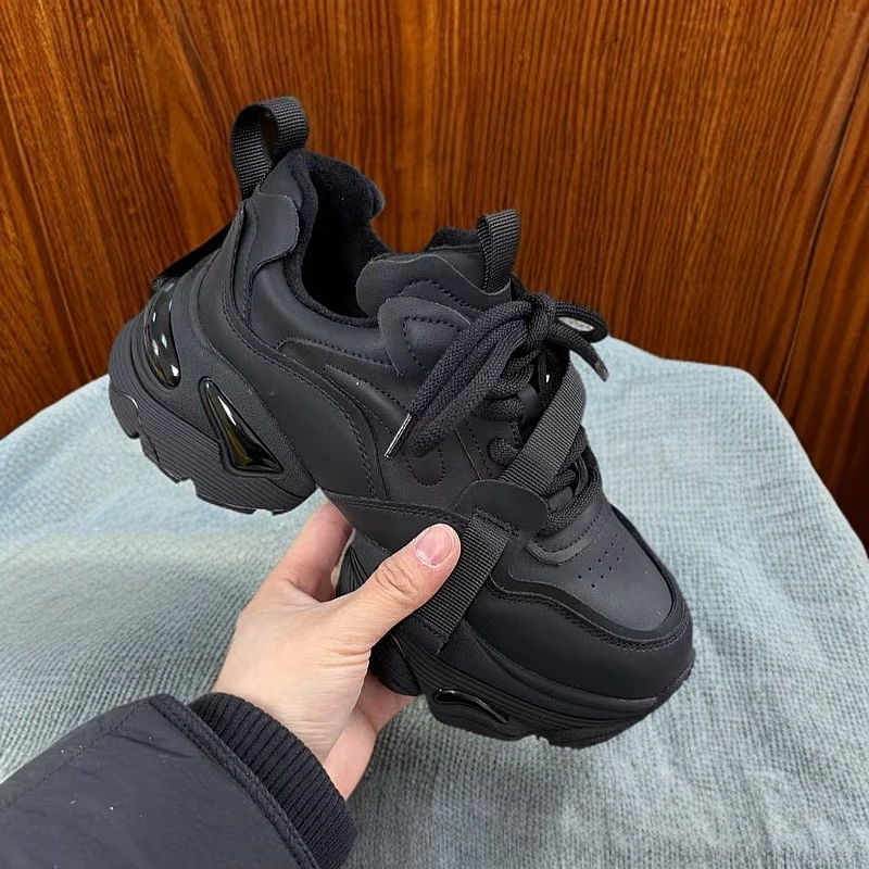 1908-D6-运动休闲鞋女款2025春季新款厚底潮时尚女士百搭