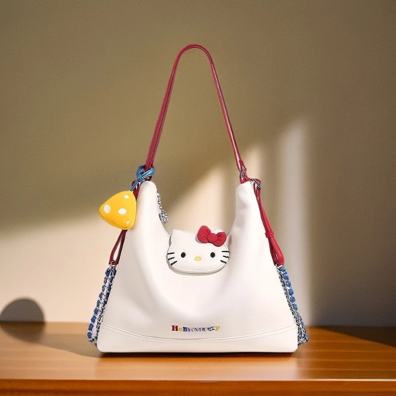 法式时尚单肩双肩托特包刺绣kt款2025夏季新款一包三背可爱双肩包