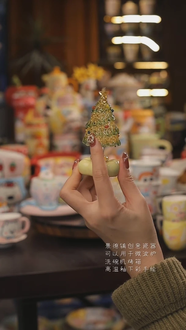 随机景德镇釉下彩绘设计师款式陶瓷