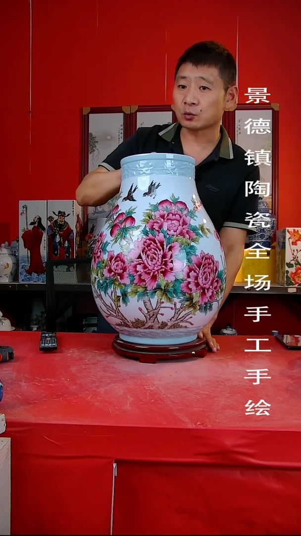 摆件手景德镇陶瓷 全场手工绘