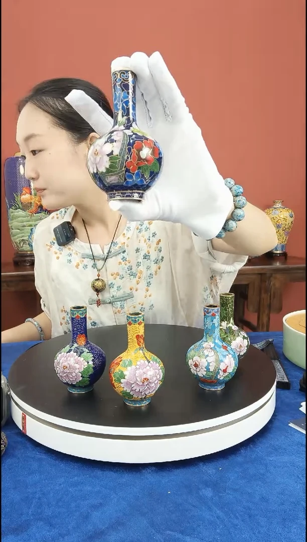 琉璃手工艺品天球瓶