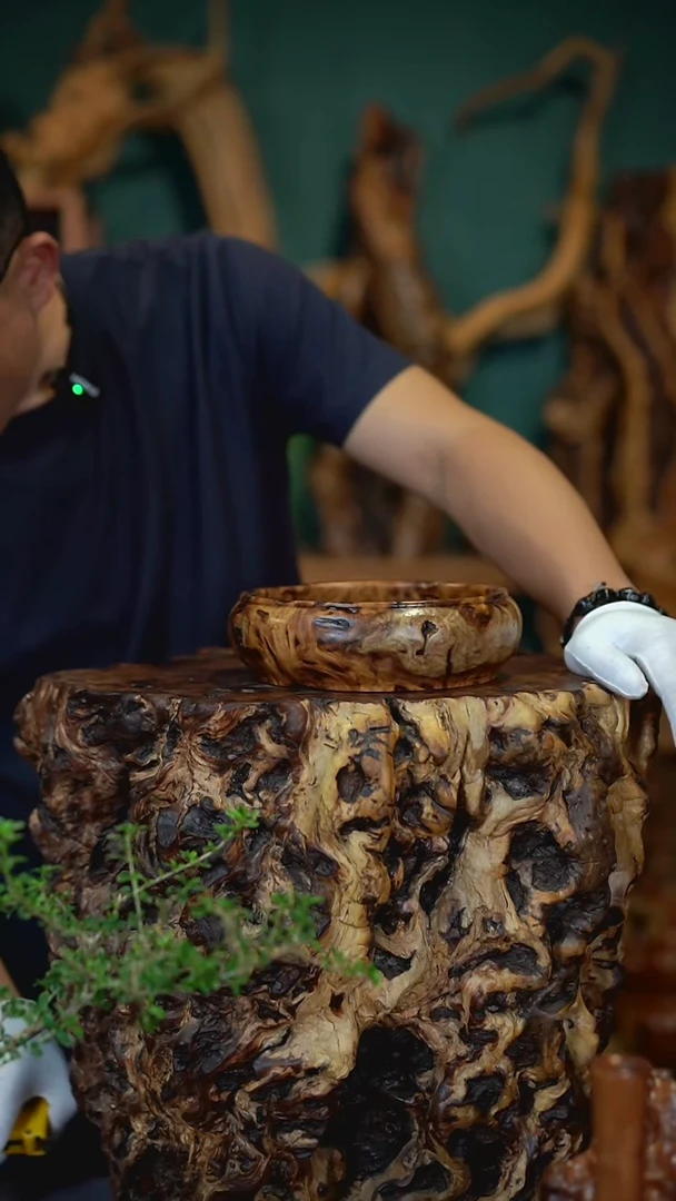 枣木雷击枣木聚宝盆