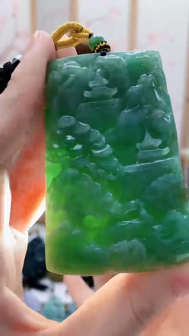 未镶嵌定制翡翠5159ry-毛货挂件119