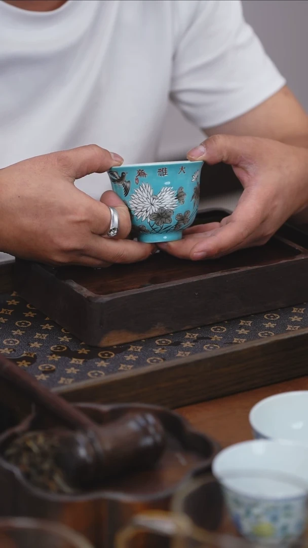粉彩大雅斎杯杯杯
