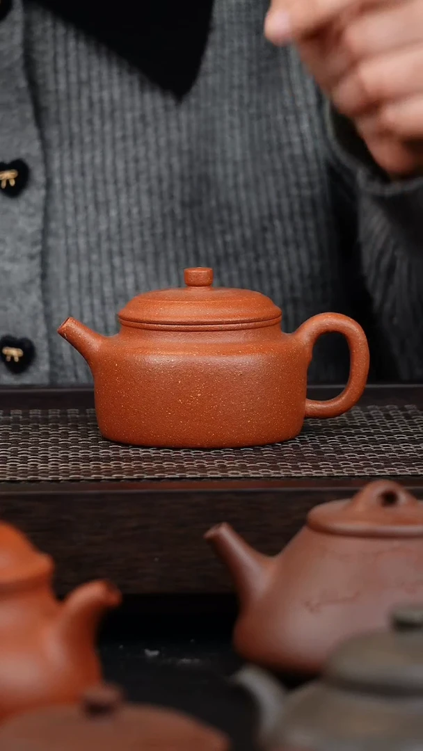 【闪购商品】紫砂茶壶微瑕红降坡德中壶
