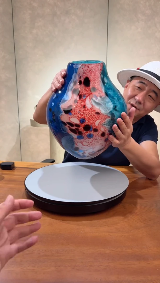 摆件F***a水晶琉璃艺术油画花器