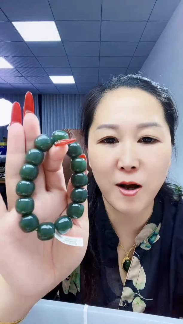 手串未镶嵌和田玉纯天然和田玉新疆且末商务蓝16