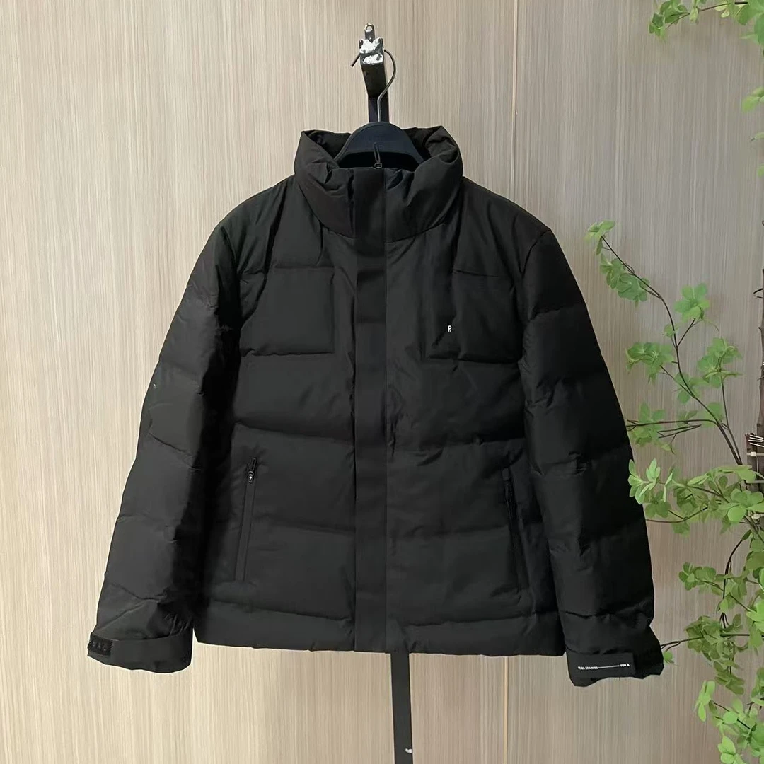 小二哥服饰  男士新款纯黑色加厚外套4312