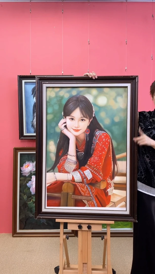 油画春**然尺寸60*90画芯（不含框）