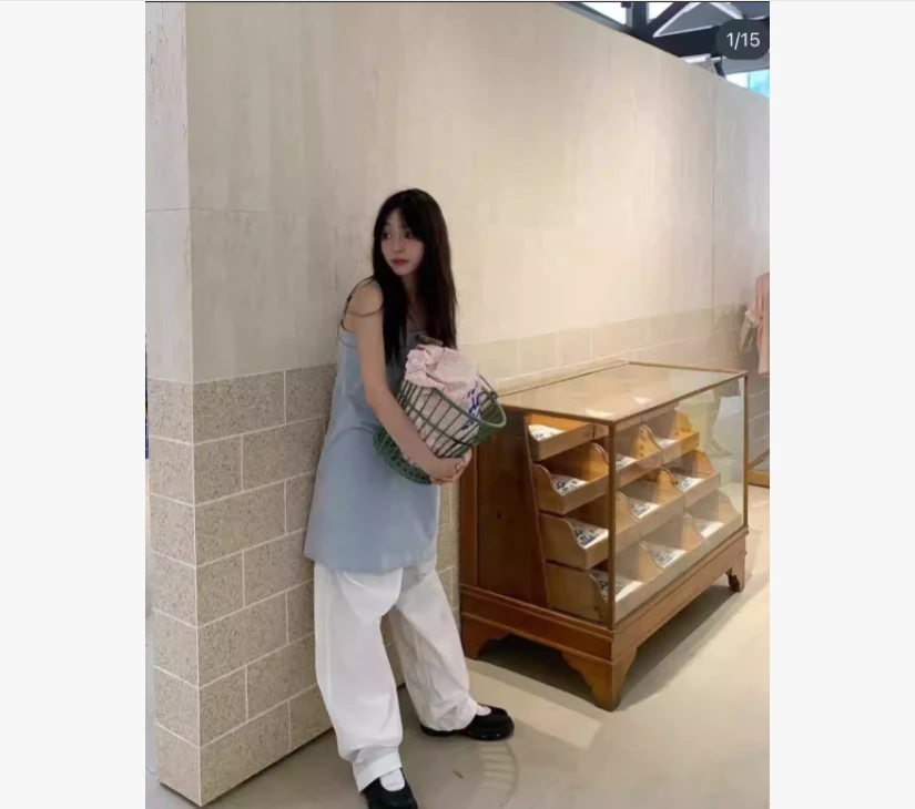 韩国小众品牌 ATELIEREDITION 元气风韩版时尚女背带裙
