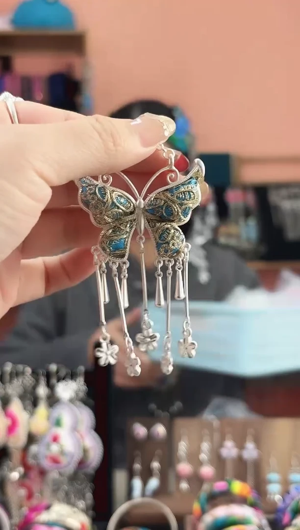 织绣艺枝独绣手工饰品120